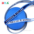 woven webbing tape 20mm blue jacquard polyester webbing